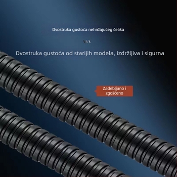Huixin nehrđajuća čelična tuš glava i spojnik šlauha – ručna montaža, 1,6 MPa, 5–80°C