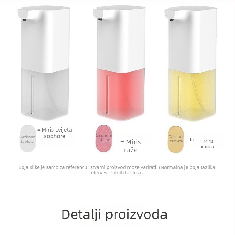 Automatski dozator sapuna s mjehurićima, bezkontaktan, od ABS plastike, CUPC certifikat, punjiv, pametni senzor.