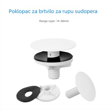 Dekorativni poklop za otvor u sudoperu, ABS, model RB-1-54-01, 12 g, 49#, moderan i jednostavan stil