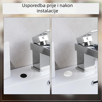 Dekorativni poklop za otvor u sudoperu, ABS, model RB-1-54-01, 12 g, 49#, moderan i jednostavan stil