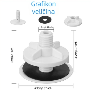 Dekorativni poklop za otvor u sudoperu, ABS, model RB-1-54-01, 12 g, 49#, moderan i jednostavan stil