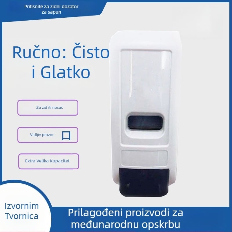Ručno dozator pjene sapuna, 800 ml kapaciteta, ABS inženjerska plastika, ubrizgavanje, funkcija ručnog pritiska, moderan minimalistički stil