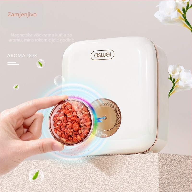 Zidna vodootporna kutija za toaletni papir – plastična, kompatibilna s rolama toaletnog papira, kupaonica