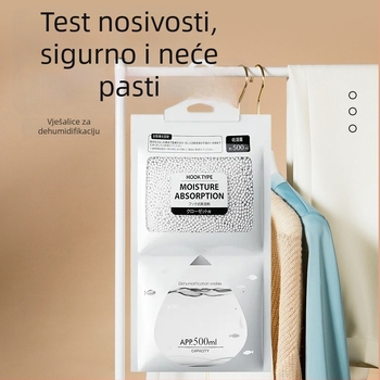 Bamboo rhyme Desikantna vrećica s kalcijevim kloridom, 200 g, viseća kuka, kućni odvlaživač vlage