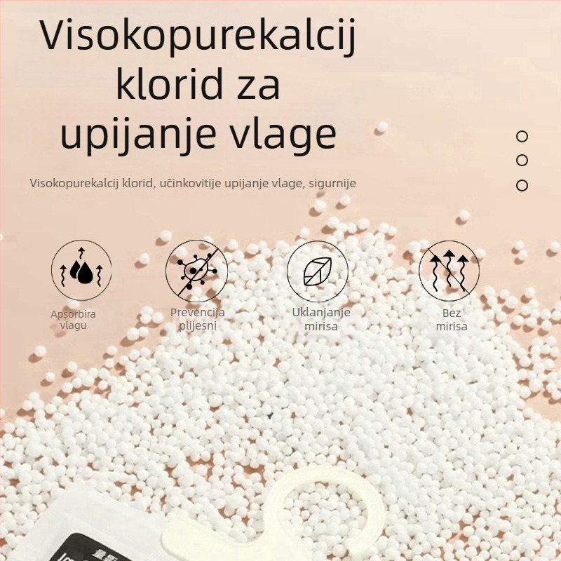 Bamboo rhyme Desikantna vrećica s kalcijevim kloridom, 200 g, viseća kuka, kućni odvlaživač vlage