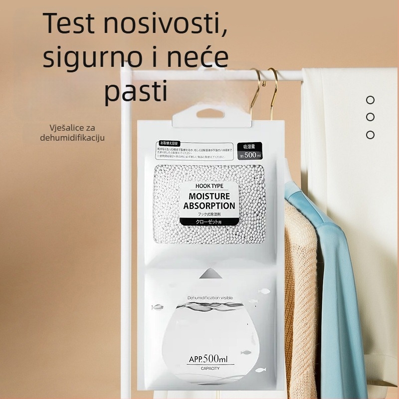 Bamboo rhyme Desikantna vrećica s kalcijevim kloridom, 200 g, viseća kuka, kućni odvlaživač vlage