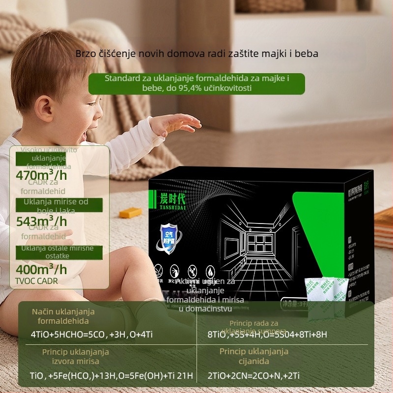 Torba od bambusovog aktivnog ugljena za uklanjanje formaldehida i apsorpciju vlage, 100 g po vrećici, za prostoriju, pakiranja 10/15/20/30/50