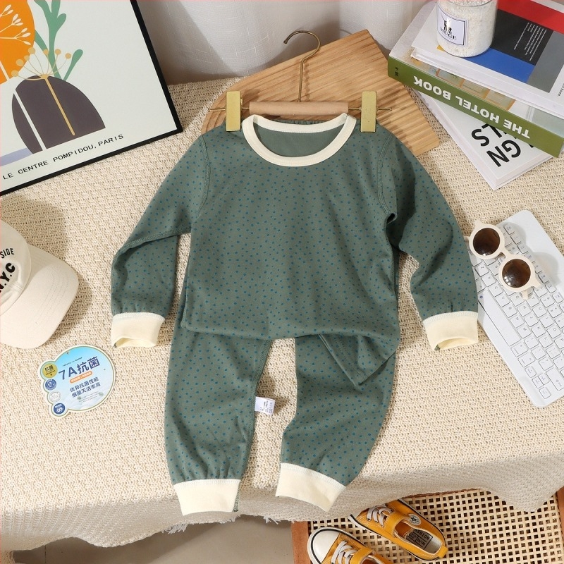 Dječji set pidžama u korejskom stilu od pamuka, unisex, za djecu 3–8 godina, jesen-zima