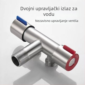 Set pištolj spreja za bidet na WC od nehrđajućeg čelika 304, unutarnji promjer 20 mm, ručna ugradnja
