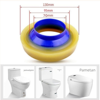Zaptivanje frlanše toaleta – visokoelastična glinena brtva, filtr za neutralizaciju mirisa, marka And lining, ugradnja