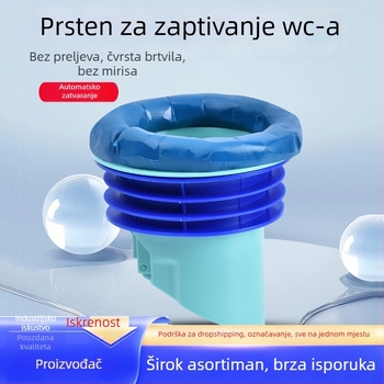 Brtvilo za klozetnu flanšu – protiv mirisa i propuštanja, zgušnjeni brtvilo, povećana visina, universalni donji dodatak za WC