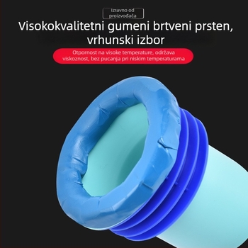 Brtvilo za klozetnu flanšu – protiv mirisa i propuštanja, zgušnjeni brtvilo, povećana visina, universalni donji dodatak za WC