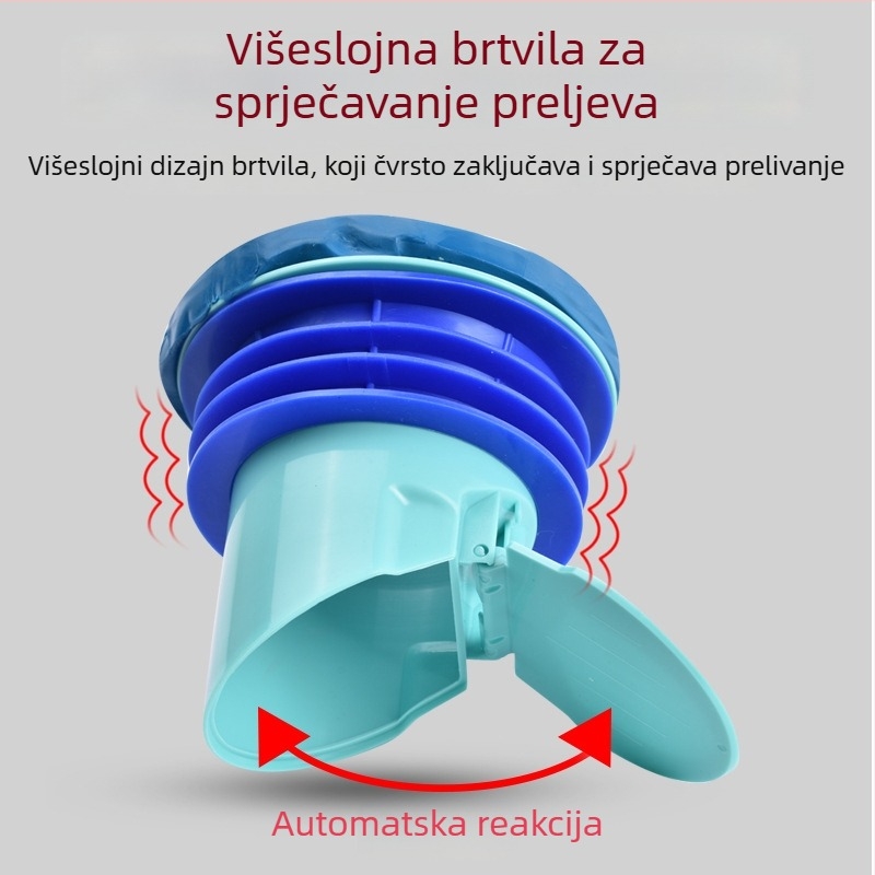 Brtvilo za klozetnu flanšu – protiv mirisa i propuštanja, zgušnjeni brtvilo, povećana visina, universalni donji dodatak za WC