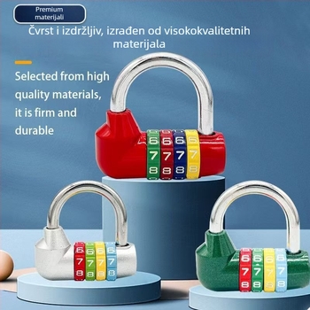 U-oblikovana kombinacijska brava, serija 206 od nehrđajućeg čelika, 250 g, za bicikle i ormare