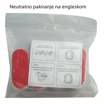 Jastučić za brtvu poklopca toaleta – ABS i TPE, Wash Joy, ljepilo za montažu, moderan stil.