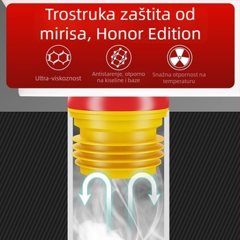 Silikonska brtva za WC prirubu — moderan minimalistički stil, ljepilo za montažu
