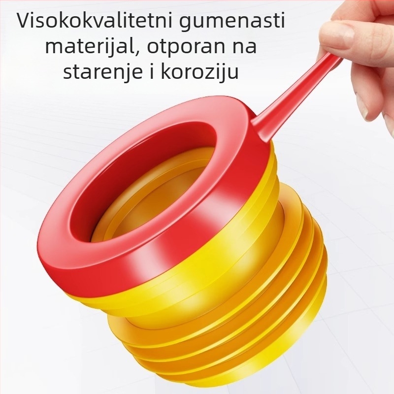 Silikonska brtva za WC prirubu — moderan minimalistički stil, ljepilo za montažu