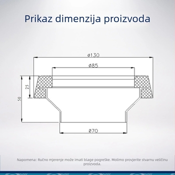 Brtveni prsten za WC – guma, marka The Kiss of the Wolf, brtvljenje, stil moderna jednostavnost
