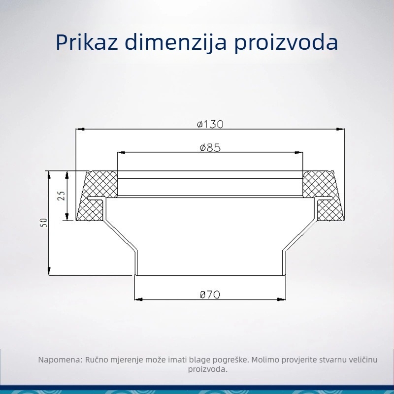 Brtveni prsten za WC – guma, marka The Kiss of the Wolf, brtvljenje, stil moderna jednostavnost