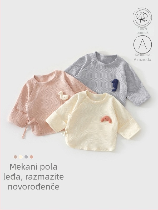 Set odjeće za novorođenče – unisex, pamuk, s kapom, rukavicama i čarapama – 100% pamuk, mekan materijal