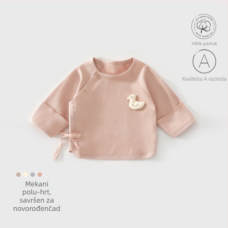 Set odjeće za novorođenče – unisex, pamuk, s kapom, rukavicama i čarapama – 100% pamuk, mekan materijal