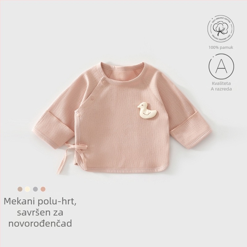 Set odjeće za novorođenče – unisex, pamuk, s kapom, rukavicama i čarapama – 100% pamuk, mekan materijal