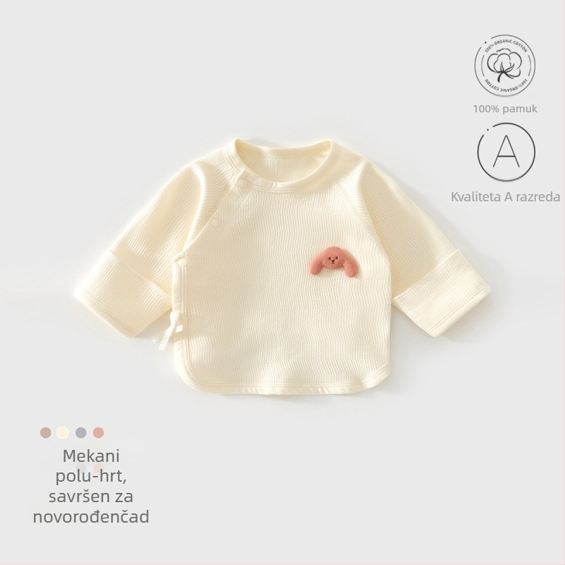 Set odjeće za novorođenče – unisex, pamuk, s kapom, rukavicama i čarapama – 100% pamuk, mekan materijal