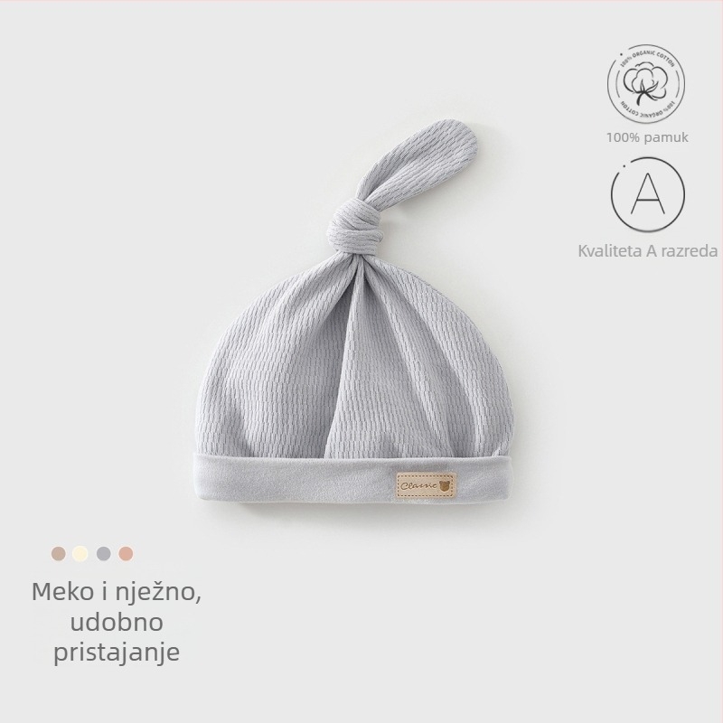 Set odjeće za novorođenče – unisex, pamuk, s kapom, rukavicama i čarapama – 100% pamuk, mekan materijal