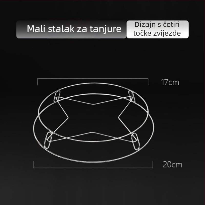 Stalak za lonce od nehrđajućeg čelika – sklopiv, pomični, višenamjenski, bez ugradnje (Materijal: nehrđajući čelik; Značajke: sklopiv, pomični, višenamjenski; Podrijetlo: Yiwu; Lansiranje: 2025)