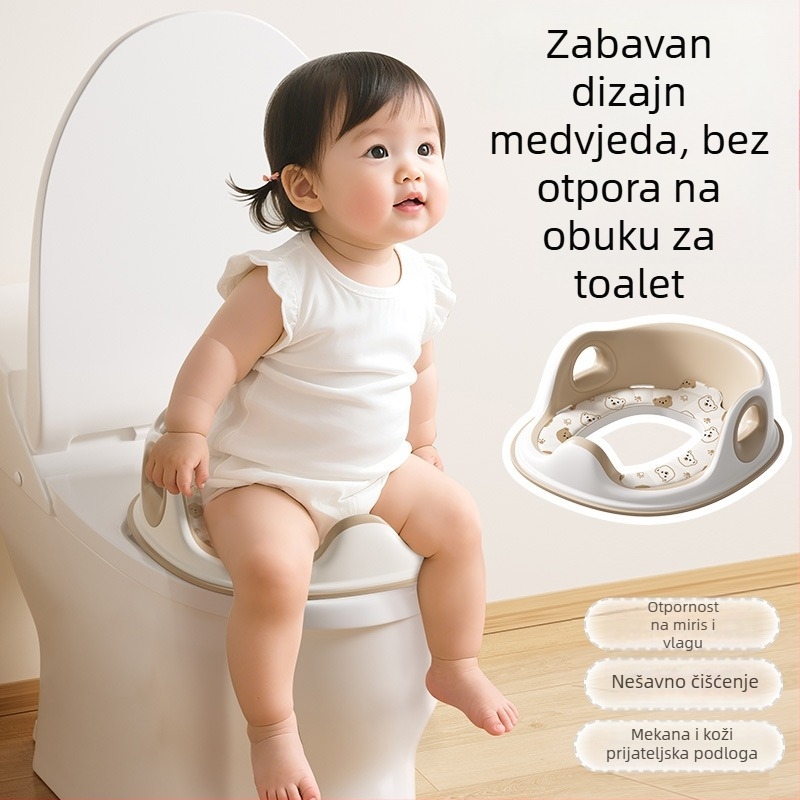 Dječja sjedalice za zahod s naslonicama, za standardni zahod, PP materijal, za uzrast 0–6 mjeseci, 6–12 mjeseci, 1–3 i 3–6 godina