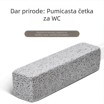 Četka za WC s dugačkom ručkom i pumice za uklanjanje kamenca i mrlja urina – plastika, 76 g, blister pakiranje, marka Keyun