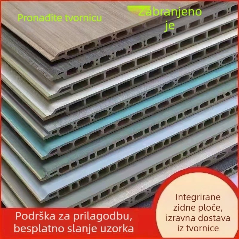 Integrirani zidni i stropni panel od vlakana bambusa; plošni, moderni minimalistički stil; modeli 06–09; zvučna izolacija 0,55; toplinska vodljivost 0,26