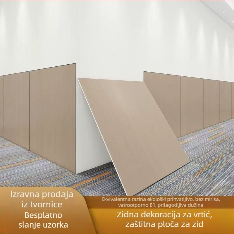Panel od furnira drveta za unutarnje zidove s drvenim uzorkom, clip-on panel (Materijal: bambus; Model: kontinuirano preklopni karton; Zvučna izolacija: 0; Toplinska vodljivost: 0)