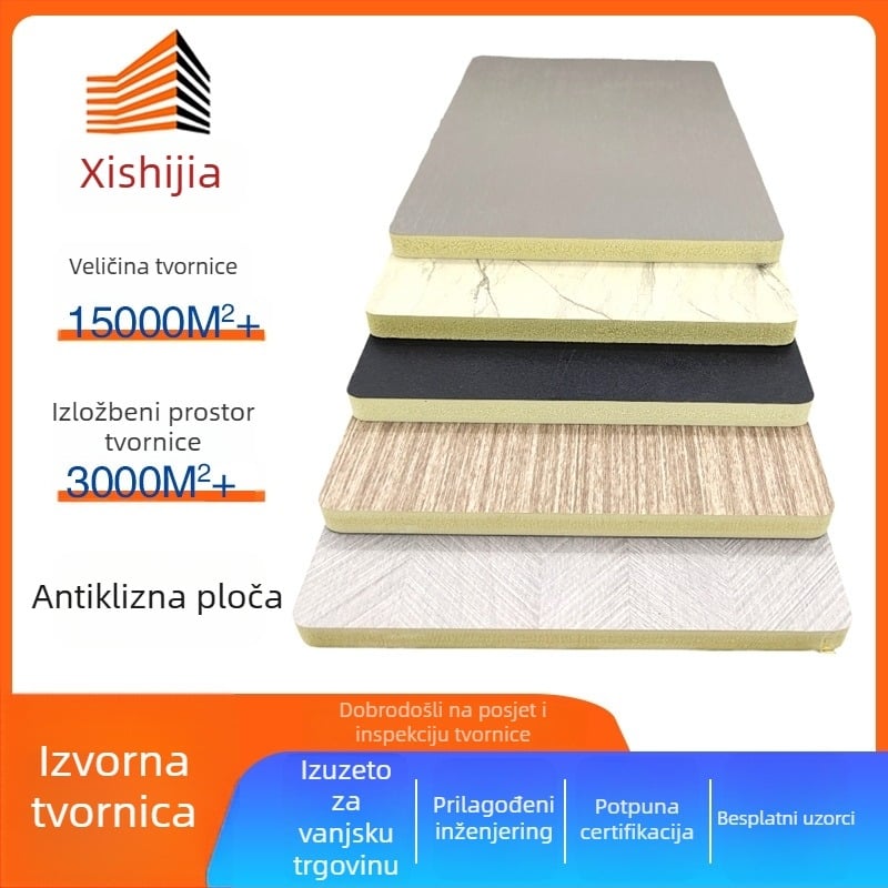 PVC zidni panel s drvenim uzorom, model Xh10090101, branda Xishijia, stil: ravni / modern minimalistički, materijal PVC