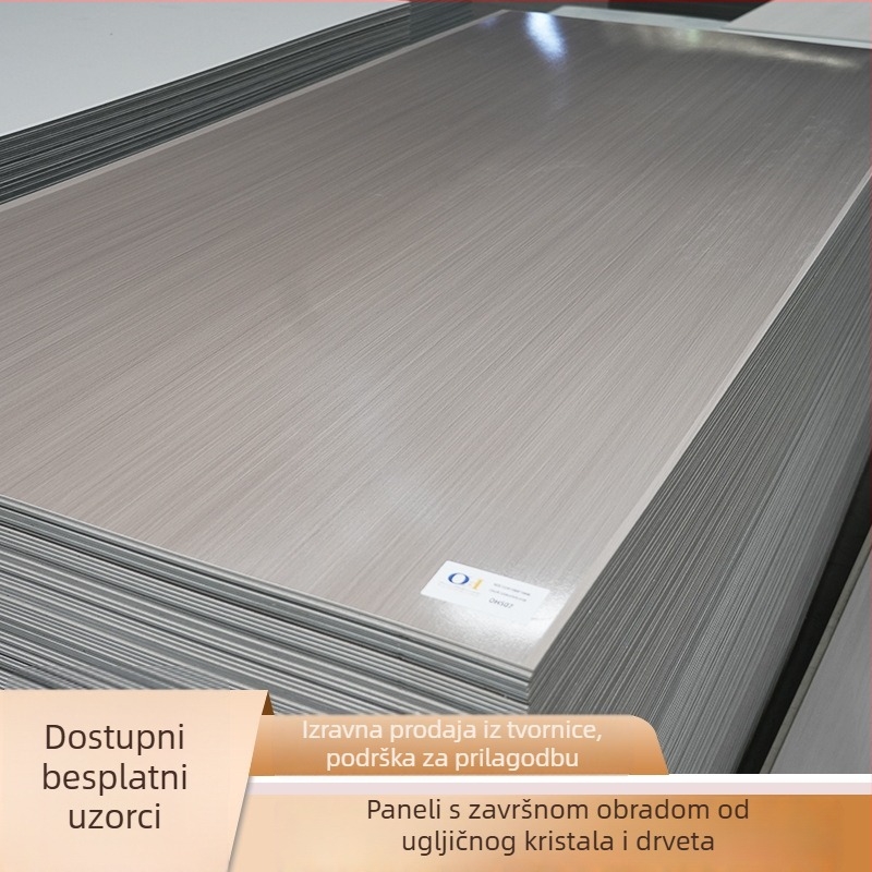 Zidni panel od furnira od bambusovih vlakana i bambusovog ugljena, integrirani panel za unutarnju dekoraciju, samostalna montaža, debljina 5-8 mm, moderan minimalistički stil