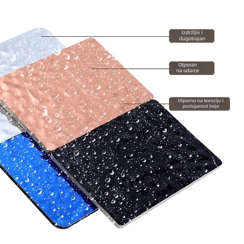 PVC zidni panel s vodnim valom, unutarnja dekoracija, Model 1, zvučna izolacija 30, toplinska vodljivost 0,05