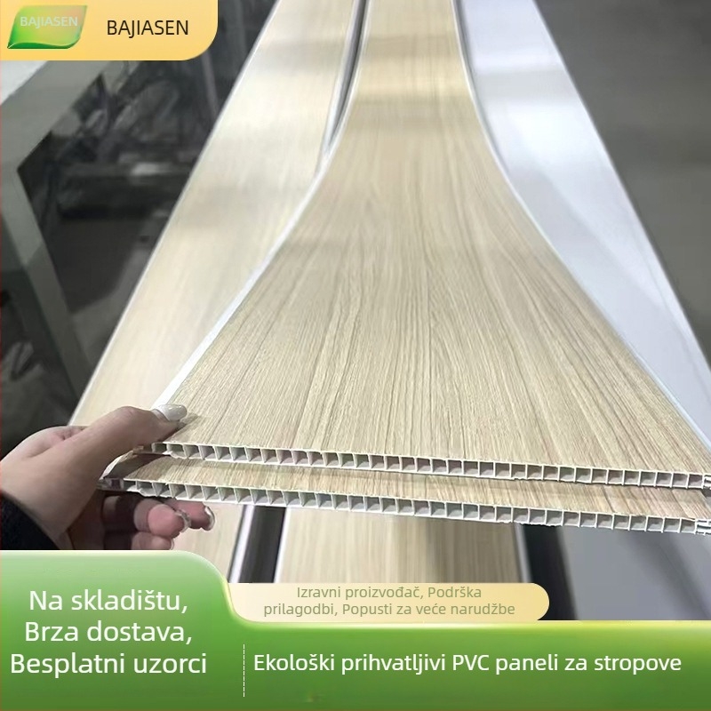 PVC kutna ploča, laminirana površina, T-typ, debljina 7–12 mm, otporna na vlagu i požar