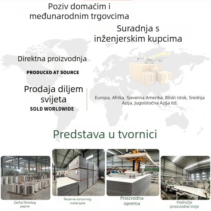 Paneli zidnih ploča od vlakana bambuka – integrirani, PVC, debljina 8–9 mm, stilovi: ravni / američki / novi kineski / moderni minimalist / lagani luksuz