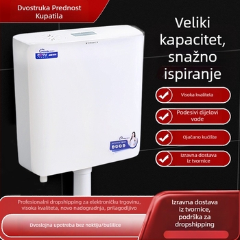 Rujie PP spremnik za vodu za klozet u položaju klečanja – set, ručno ispiranje, 5–8 L, plastika