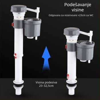 Aksesoar spremnika WC — plutirajući ventil za ulaz vode, univerzalni gornji ventil za odvod, rada pomoću gumba, ABS, Mi Xiaomu, kategorija SXXS 003, stil Light Luxury
