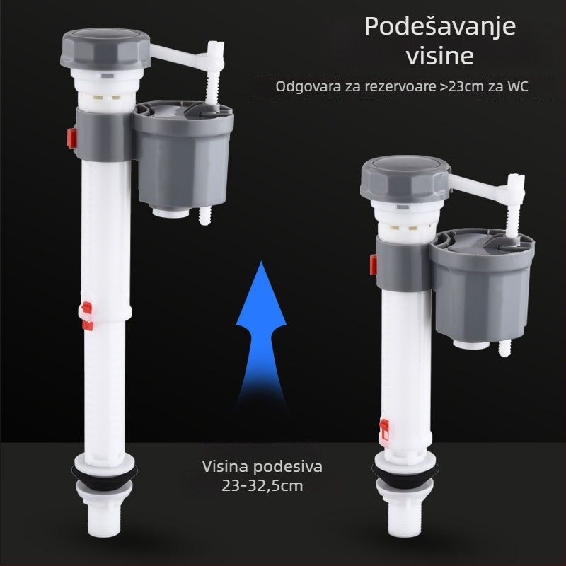 Aksesoar spremnika WC — plutirajući ventil za ulaz vode, univerzalni gornji ventil za odvod, rada pomoću gumba, ABS, Mi Xiaomu, kategorija SXXS 003, stil Light Luxury