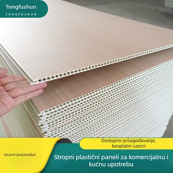 Integrirani zidni panel od bambusovih vlakana, V-seam model, zvučna izolacija 10, toplinska vodljivost 10