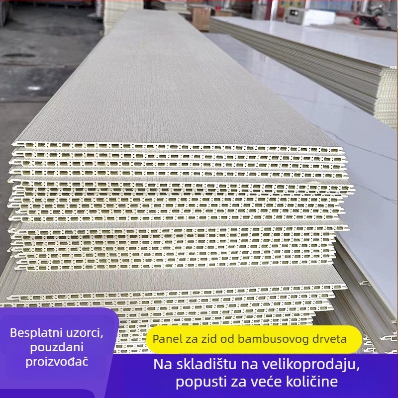 Zidni panel od bambusovo-drevnog vlakna (WPC), stil Moderno jednostavno, marka Shunfuda, model 202307102355, zvučna izolacija 4