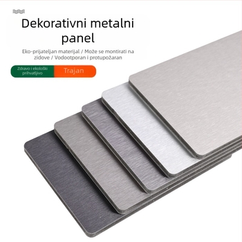 Integrirani zidni panel od bambusovih vlakana | Ravni, moderni stil | Zvukovna izolacija 12, Toplinska vodljivost 1