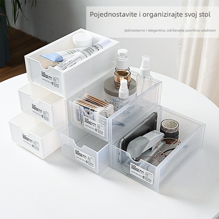 Shallow Yimi Stolna kutija za pohranu – PP plastika, kapacitet 1 L, organizator za kozmetiku i uredske potrepštine