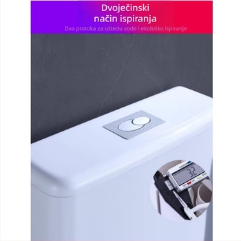 Set spremnika za ispiranje za squat WC, ručno ispiranje, 4 L kapacitet, PP materijal, zidna montaža