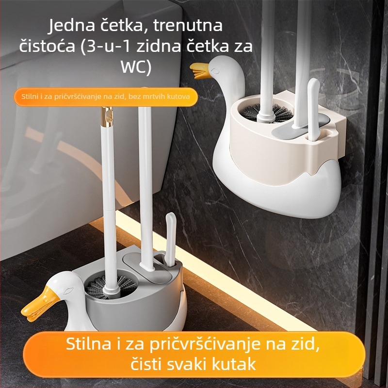 Oh dad prince set četkica za WC tri u jedan, zidni, plastičan