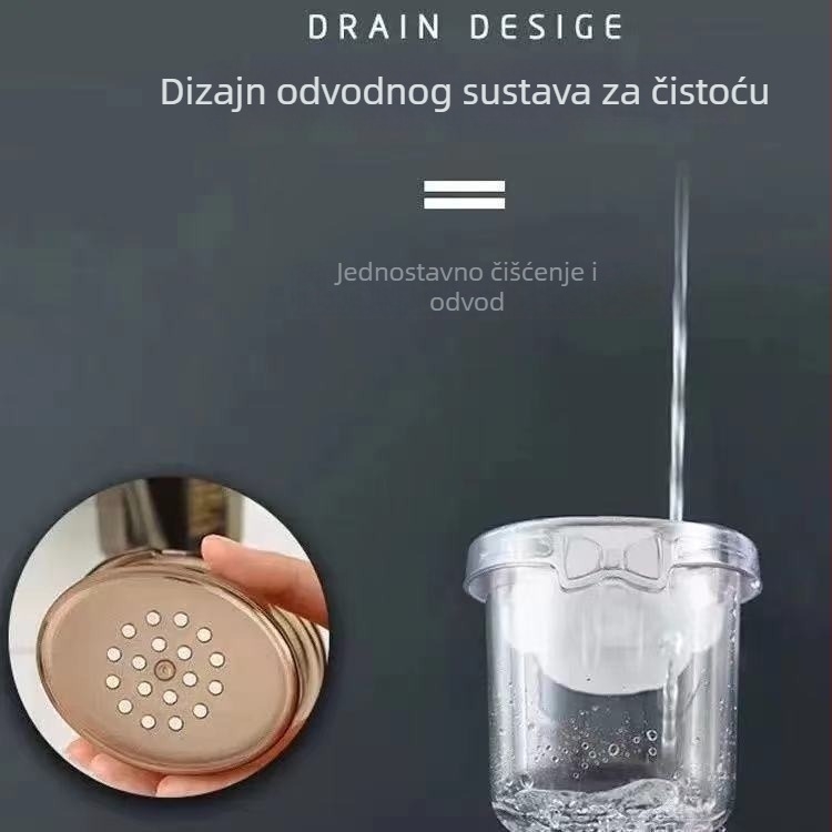 Držač za četkice i pastu za zube i ormarić za kupaonu s dizajnom medvjedića, montaža bez bušenja, PP plast, model 1313