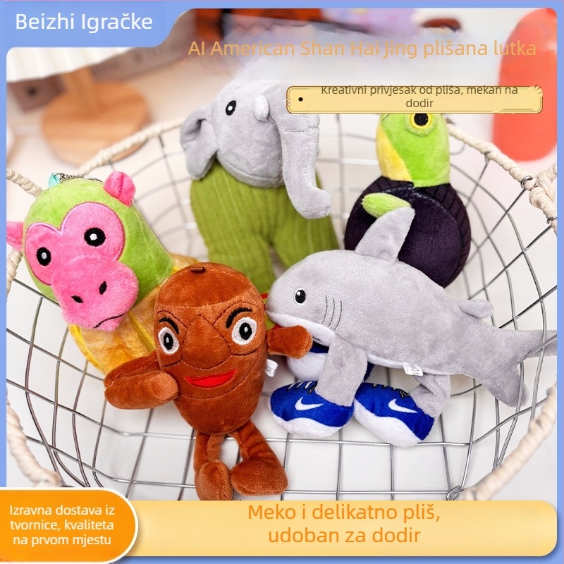 Crtić pliš lutka inspirirana Sanrio Kuromi – lik Melody Pudding Dog, višestruko funkcionalna plišanka s mogućnošću prilagodbe, punilo PP pamuk, za uzrast 7–14 godina