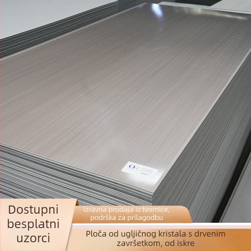 Zidni panel s furnirom od drveta – vlakna bambusa i bambusov ugljen, bezšivni unutarnji zidni panel, plosni/moderni minimalistički stil